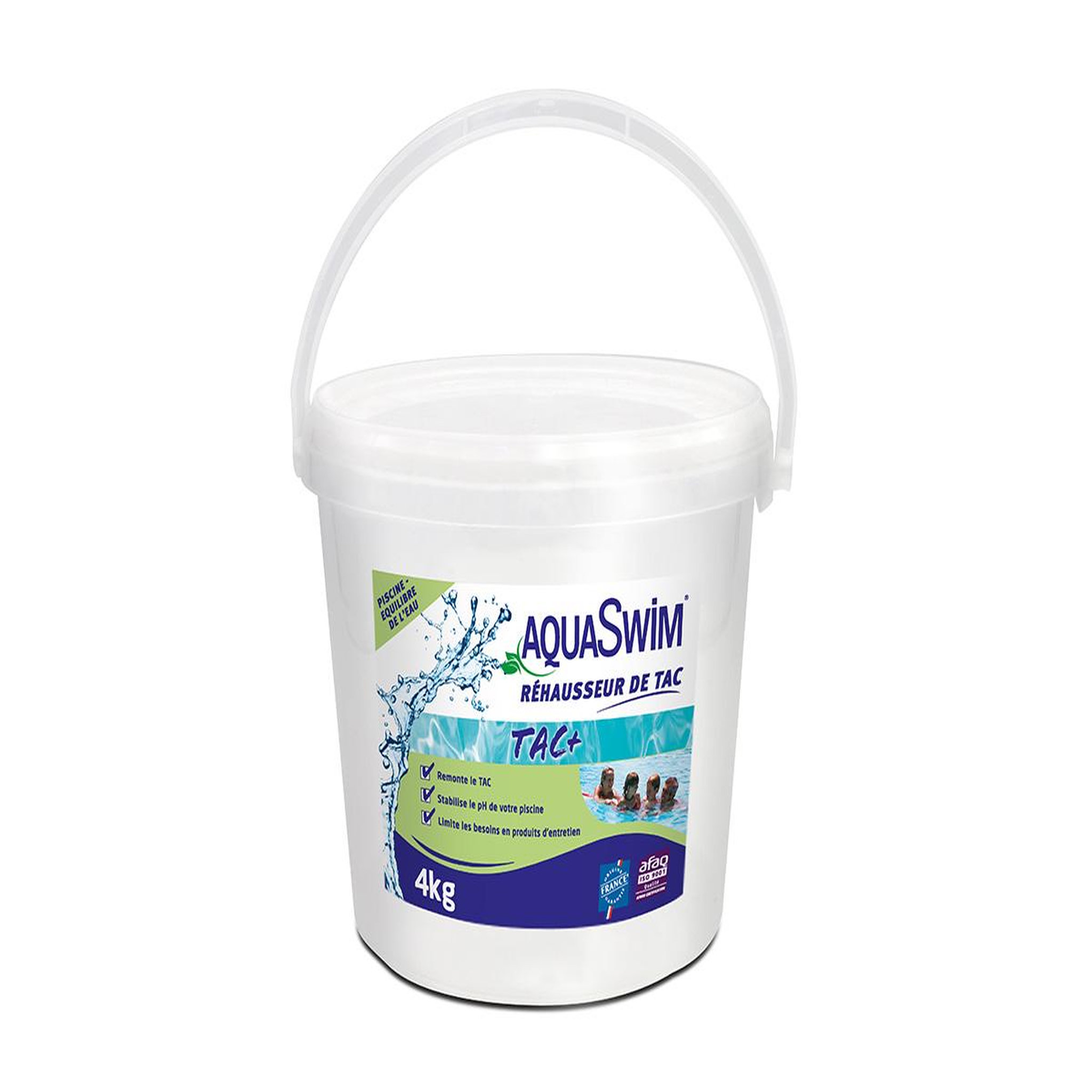 Voir la diapositive 1 : AQUASWIM Réhausseur d'alcalinité TAC+ 4 kg - Aquaswim