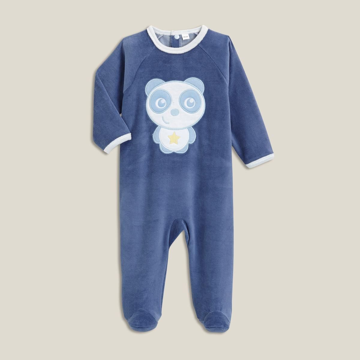 IN EXTENSO Pyjama en velours bébé