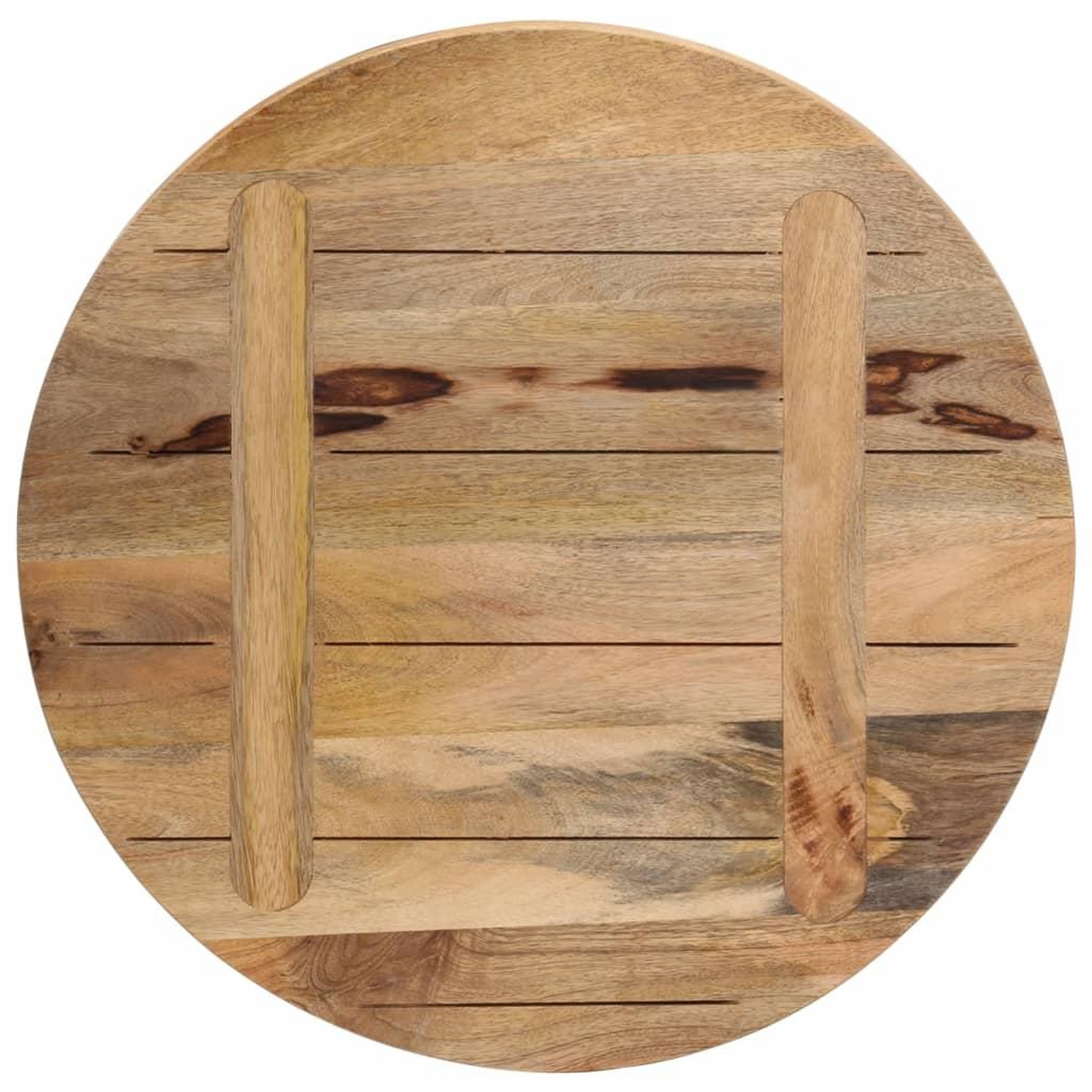 Voir la diapositive 5 : VIDAXL Dessus de table Ø 40x1,5 cm rond bois massif de manguier brut
