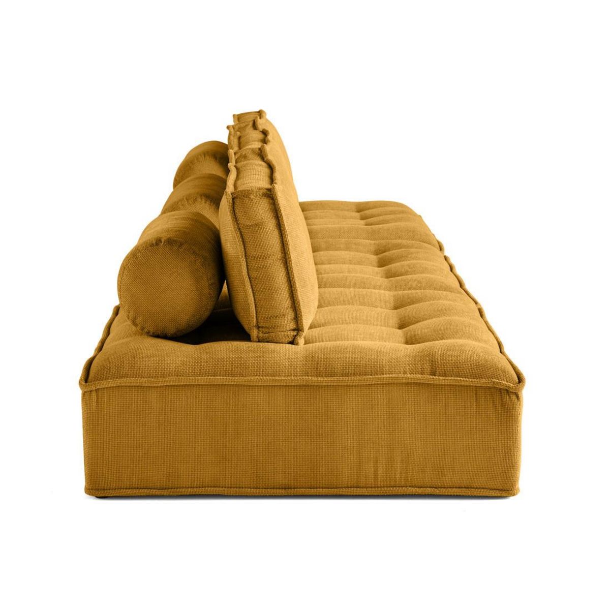 LISA DESIGN Marisol - canapé modulable droit 3 places - velours texturé