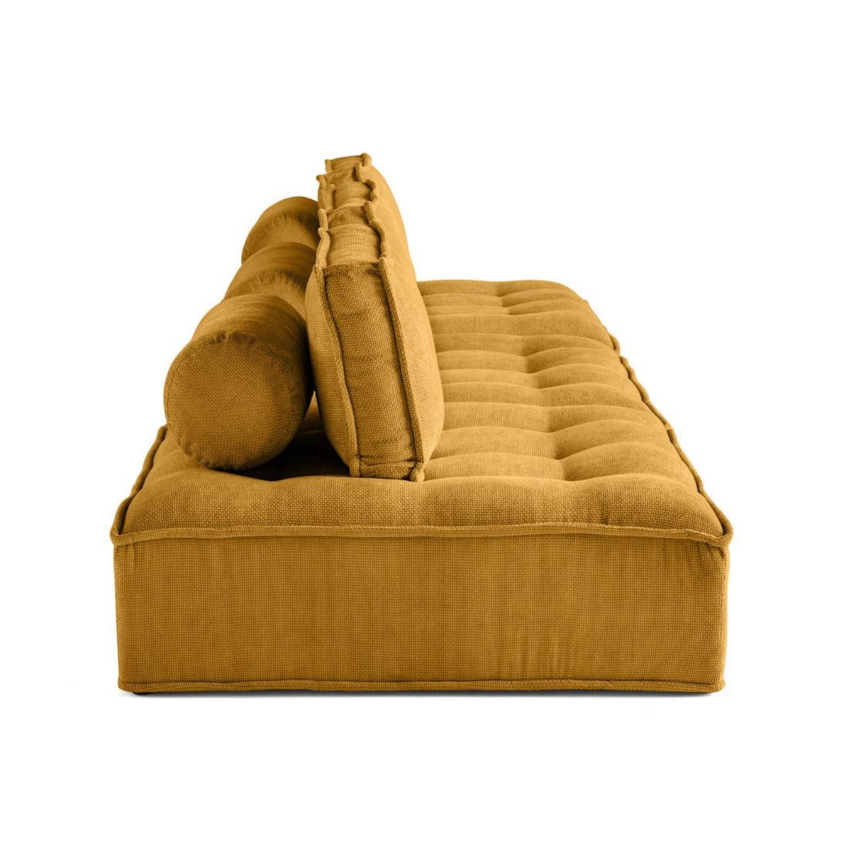 LISA DESIGN Marisol - canapé modulable droit 3 places - velours texturé