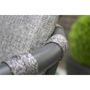Voir la diapositive 3 : PARIS GARDEN Fauteuil de jardin empilable en aluminium et corde gris anthracite PILAT