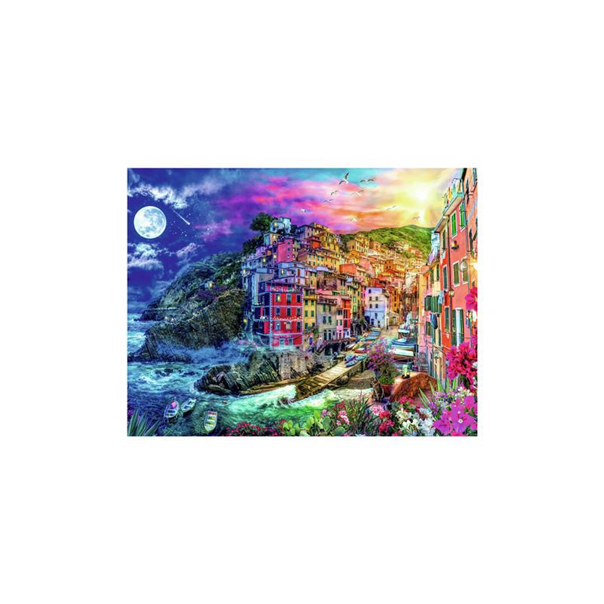 Voir la diapositive 2 : RAVENSBURGER Puzzle Ravensburger 2000 pièces Cinque Terre Colorées