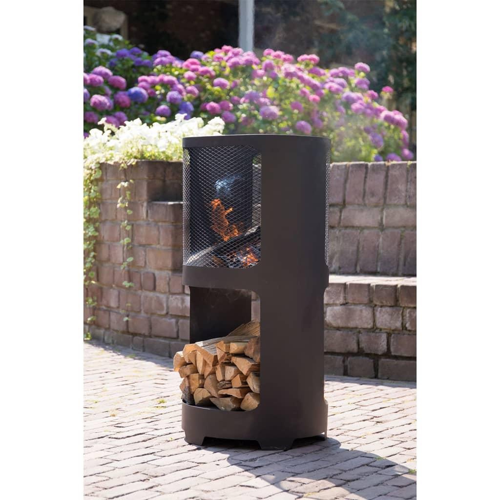 Voir la diapositive 5 : REDFIRE RedFire Foyer Buffalo 44 x 90 cm Acier Noir mat