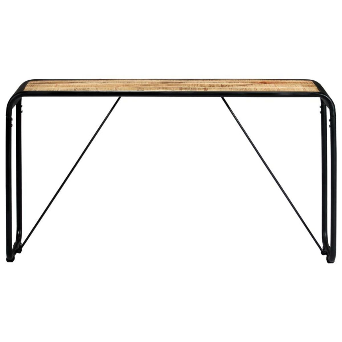 VIDAXL Table console 140 x 35 x 76 cm Bois de manguier massif brut