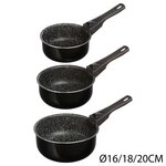 FIVE Lot de 3 Casseroles avec une poignée amovible