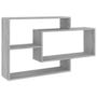 Voir la diapositive 2 : VIDAXL Etagere murale Sonoma gris 104x20x58,5 cm Bois d'ingenierie