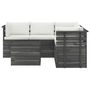 Voir la diapositive 3 : VIDAXL Salon palette de jardin 6 pcs avec coussins Bois de pin massif