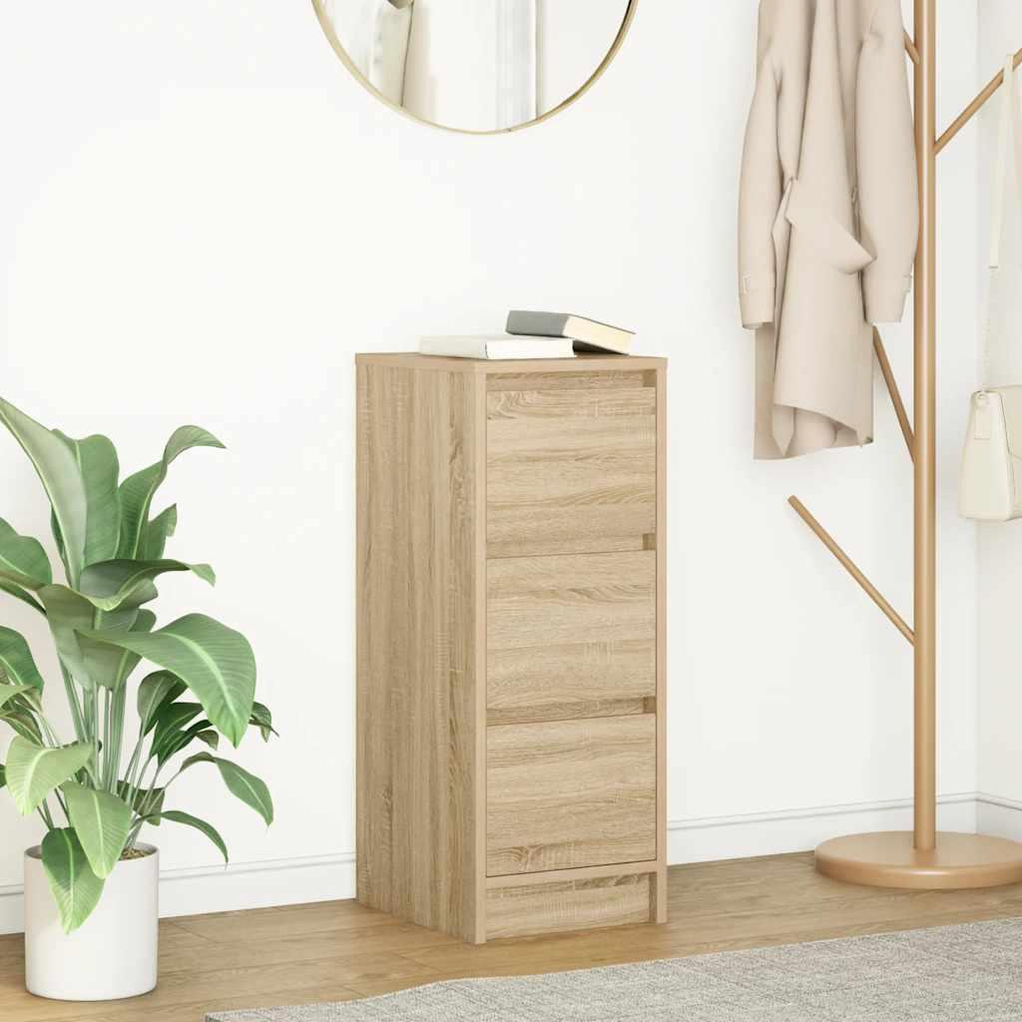 VIDAXL Buffet chene sonoma 29,5x34x76 cm bois d'ingenierie