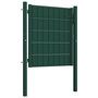 Voir la diapositive 2 : VIDAXL Portail de cloture en PVC et acier 100x100 cm vert