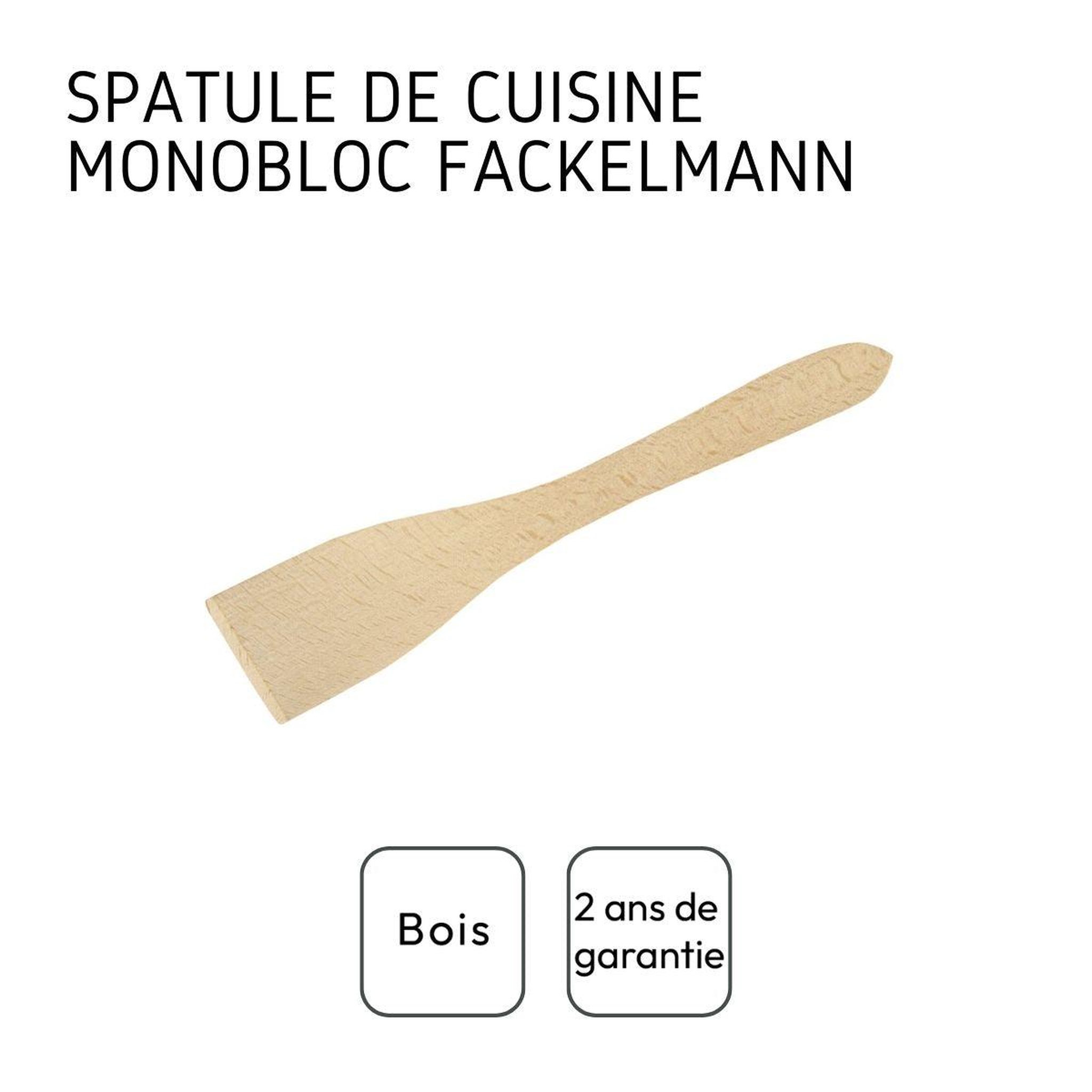 Voir la diapositive 4 : Fackelmann Set de 2 ustensiles de cuisine spatule en bois et spatule fackelmann boisselerie