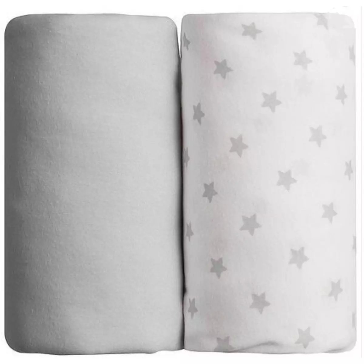 Babycalin Lot de 2 draps housse pour lit bébé 60 x 120 cm étoiles 