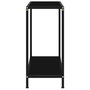 Voir la diapositive 3 : VIDAXL Table console Noir 60x35x75 cm Verre trempe