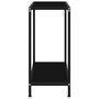 Voir la diapositive 3 : VIDAXL Table console Noir 60x35x75 cm Verre trempe