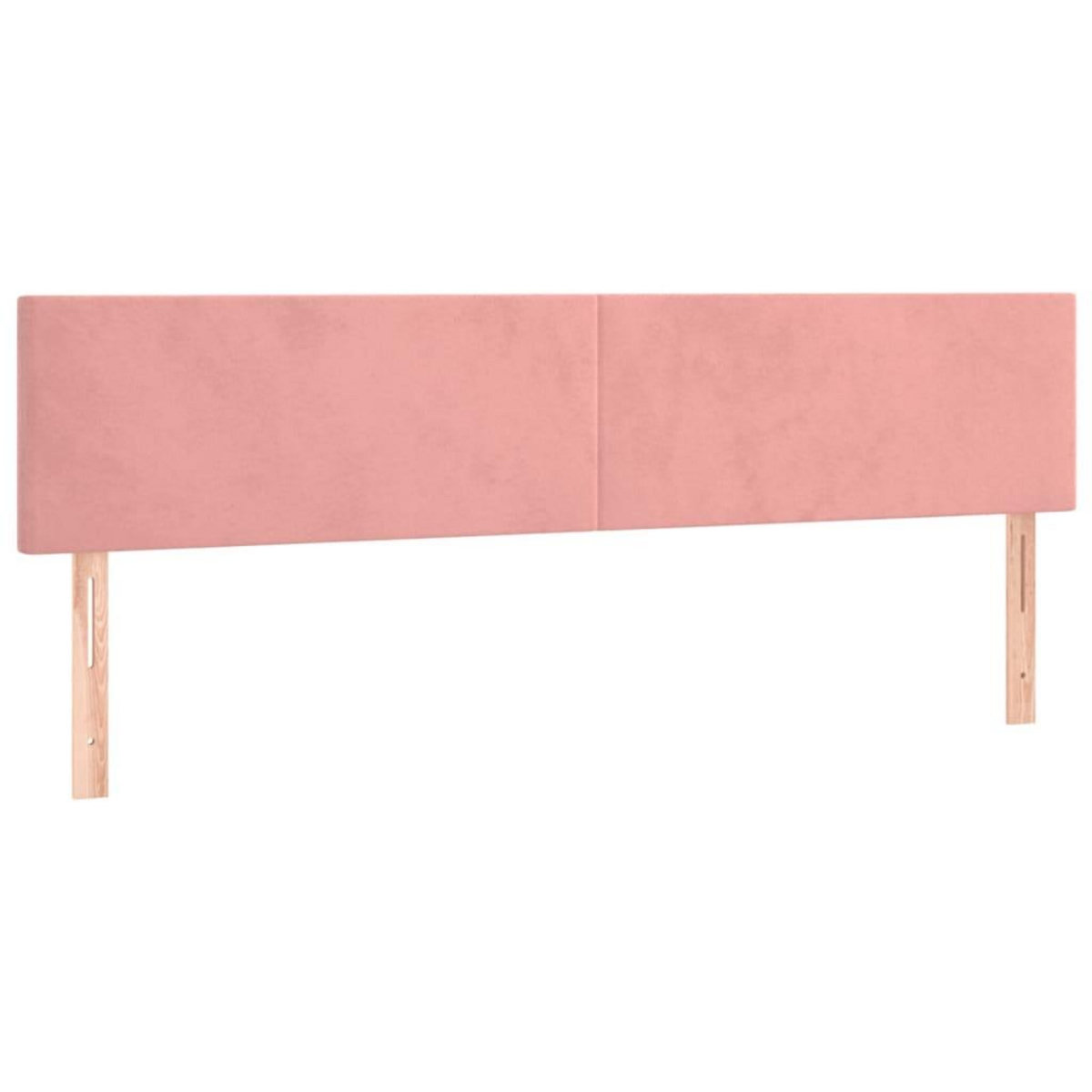 VIDAXL Tetes de lit 2 pcs Rose 100x5x78/88 cm Velours