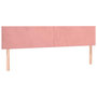Voir la diapositive 2 : VIDAXL Tetes de lit 2 pcs Rose 100x5x78/88 cm Velours