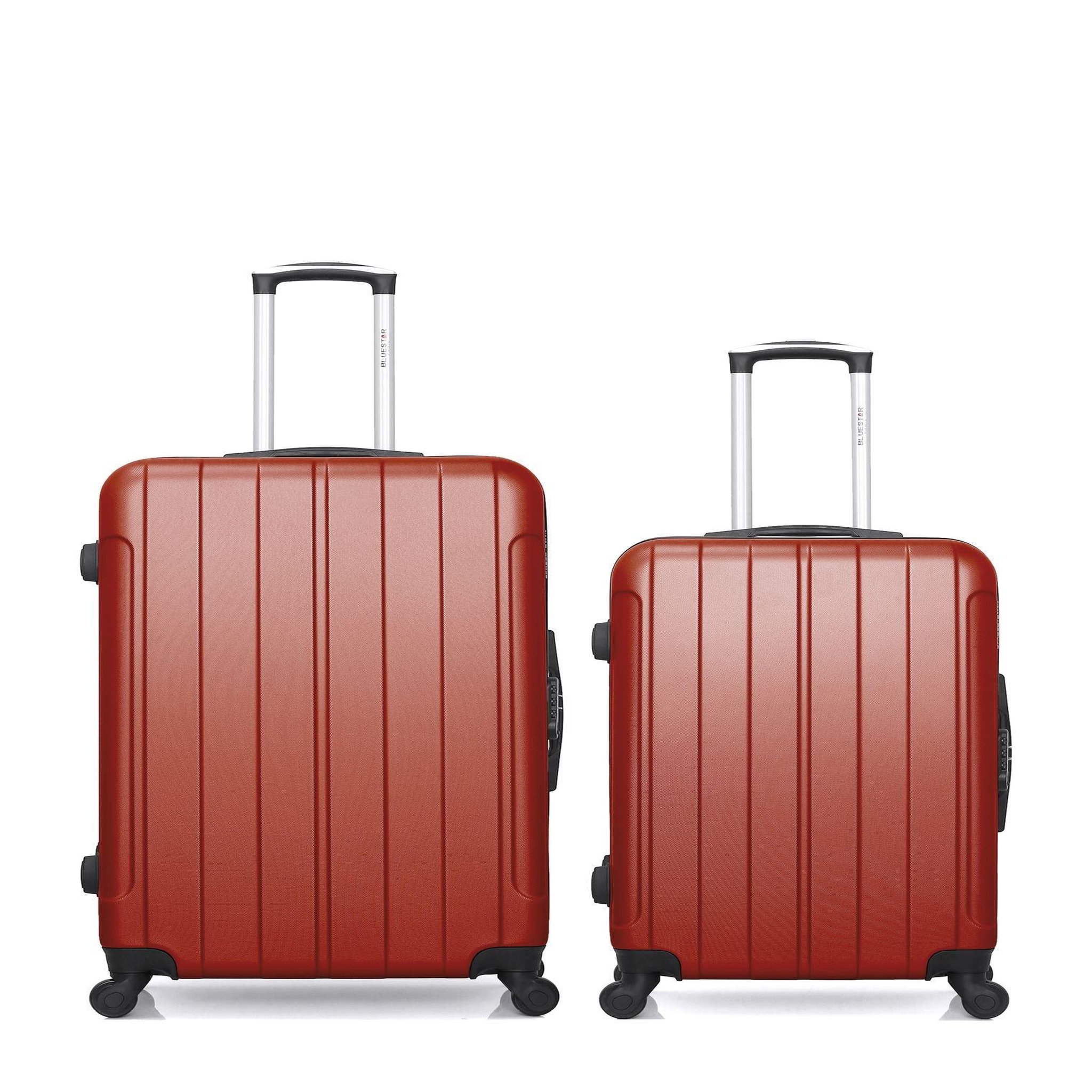 BLUESTAR Bluestar - lot de 2 valise grand format et valise weekend napoli -. Coloris disponibles : Bleu, Noir, Gris