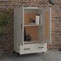 Voir la diapositive 3 : VIDAXL Buffet haut Gris beton 70x31x115 cm Bois d'ingenierie