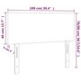 Voir la diapositive 6 : VIDAXL Tete de lit Marron Fonce 100x5x78/88 cm Tissu