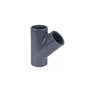 Voir la diapositive 1 : JARDIDECO Té égal PVC pression 45° Ø 50 mm - Fitt