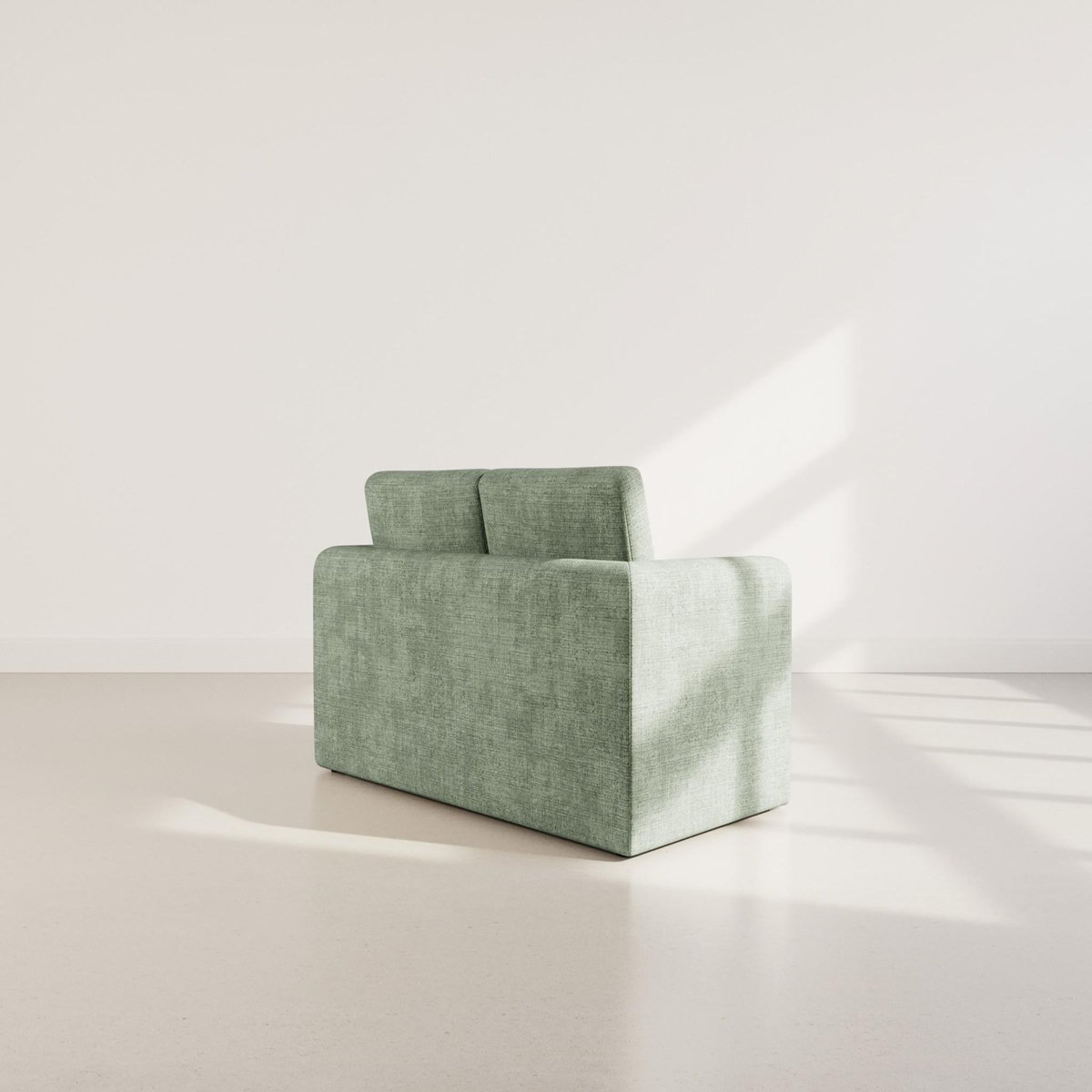 BEST MOBILIER Marilia - canapé 2 places convertible déplimousse en velours texturé