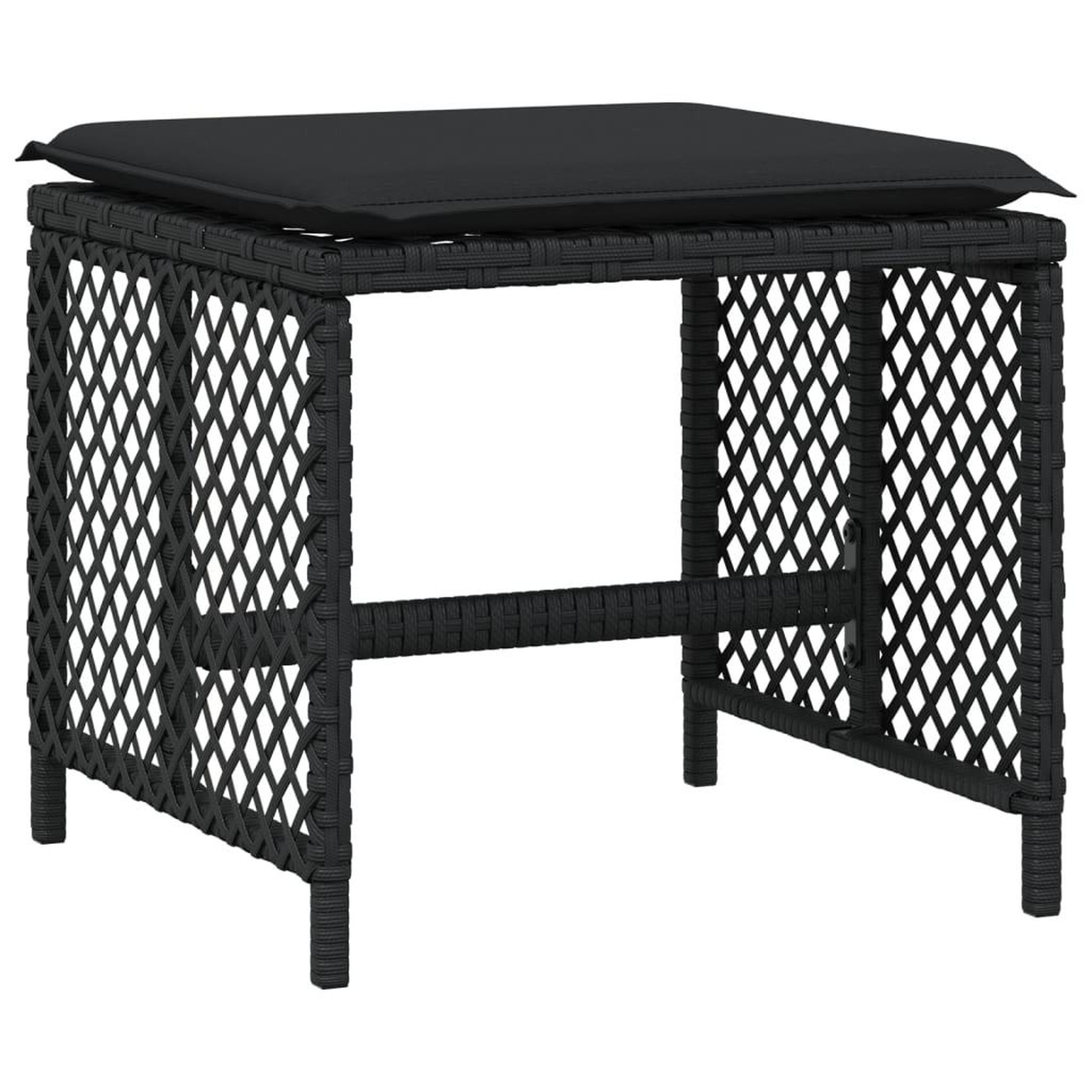 Voir la diapositive 5 : VIDAXL Ensemble a manger de jardin 13 pcs coussins noir resine tressee