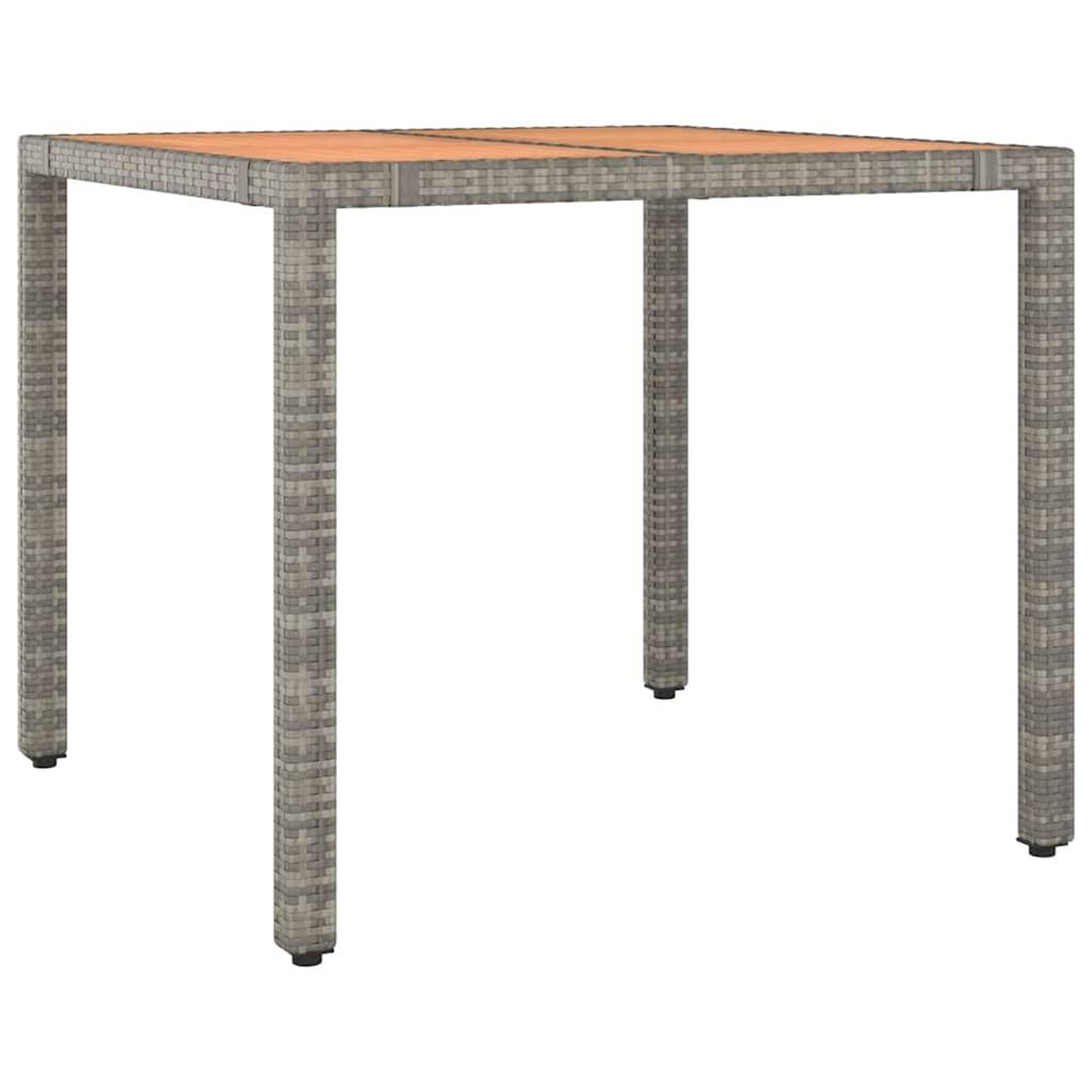 Voir la diapositive 3 : VIDAXL Ensemble de bistro de jardin 3 pcs coussins gris poly rotin