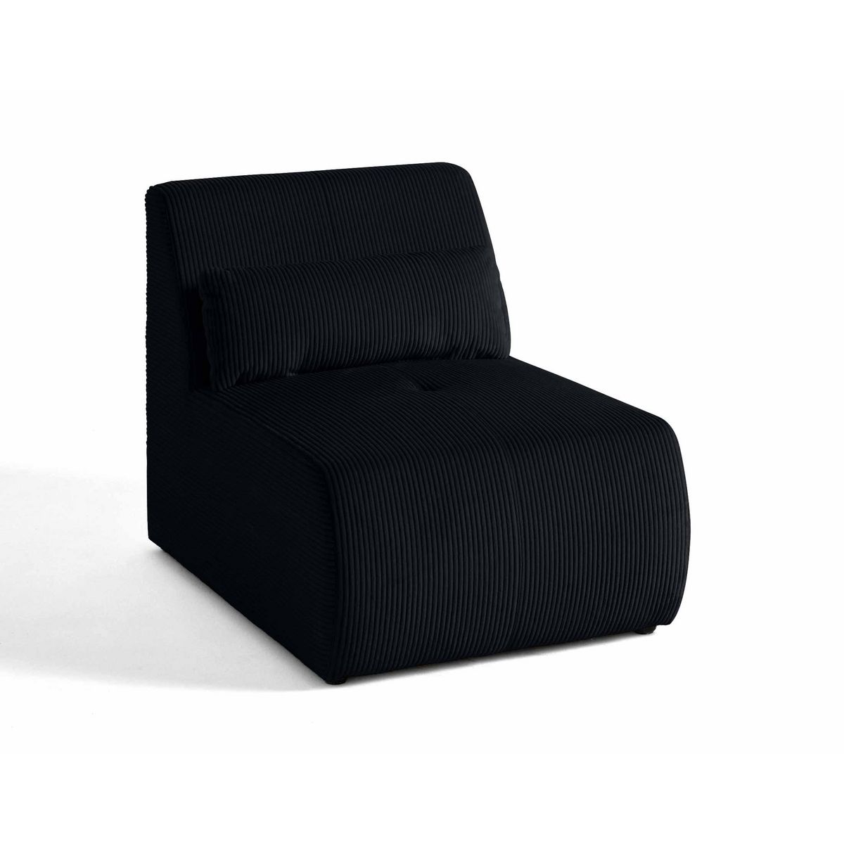 LISA DESIGN Onyx - fauteuil sans accoudoirs - en velours côtelé