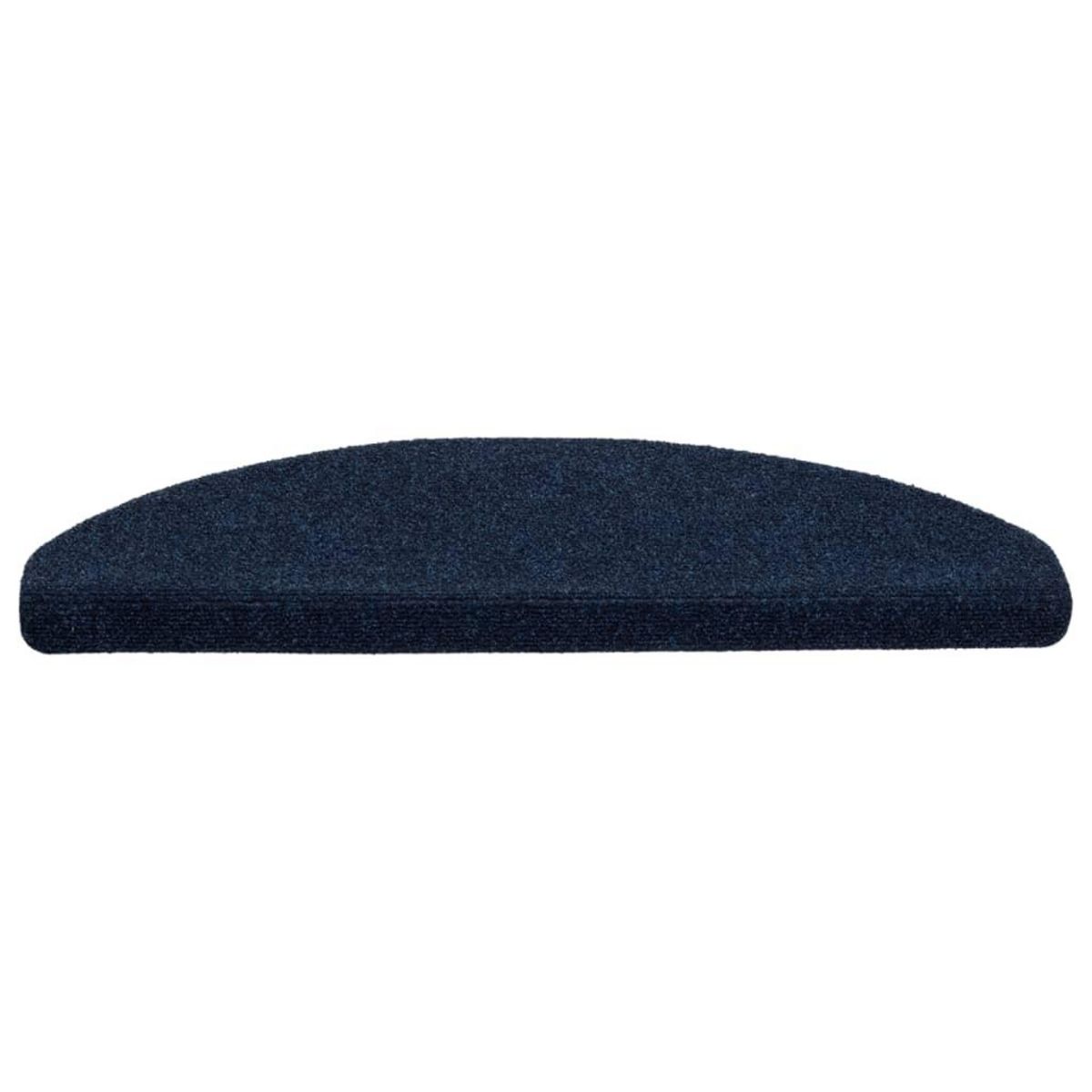 VIDAXL Tapis autoadhesifs de marches 5 pcs Bleu 65x21x4 cm Aiguillete