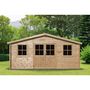 Voir la diapositive 2 : Habitat et Jardin Abri de jardin bois  Alex  - 20.20 m² - 4.80 x 4.00 x 2.39 m - 28 mm
