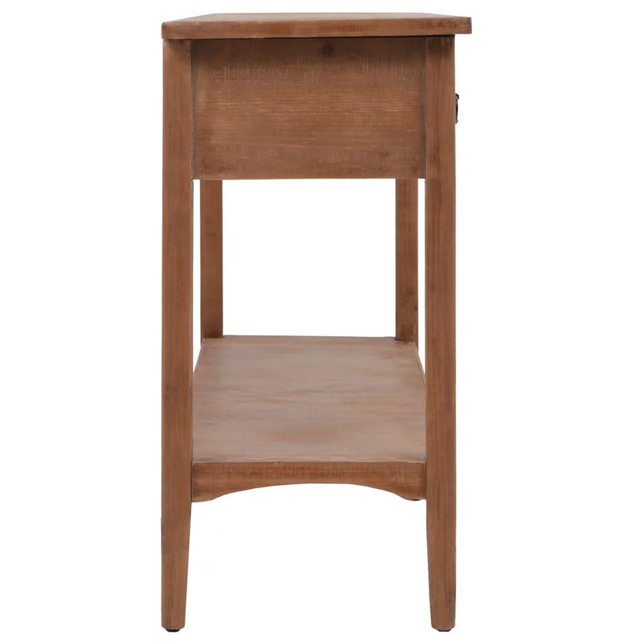 Voir la diapositive 3 : VIDAXL Table console bois de sapin massif 126 x 40 x 77,5 cm marron