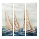 Paris Prix Lot de 3 Toiles Peinture  Vog  40x120cm Multicolore