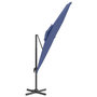 Voir la diapositive 4 : VIDAXL Parasol cantilever a double toit Bleu azure 400x300 cm