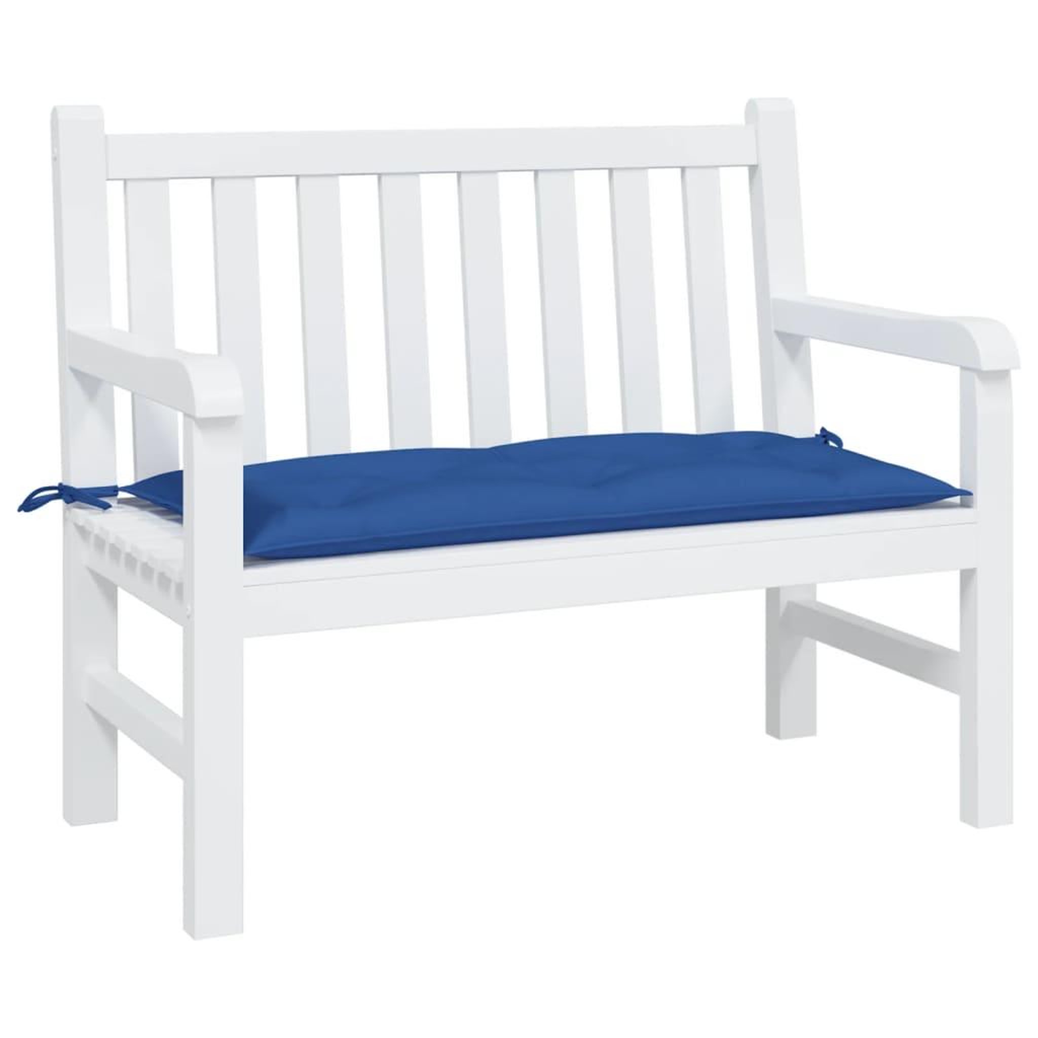 Voir la diapositive 3 : VIDAXL Coussin de banc de jardin bleu 110x50x7 cm tissu oxford