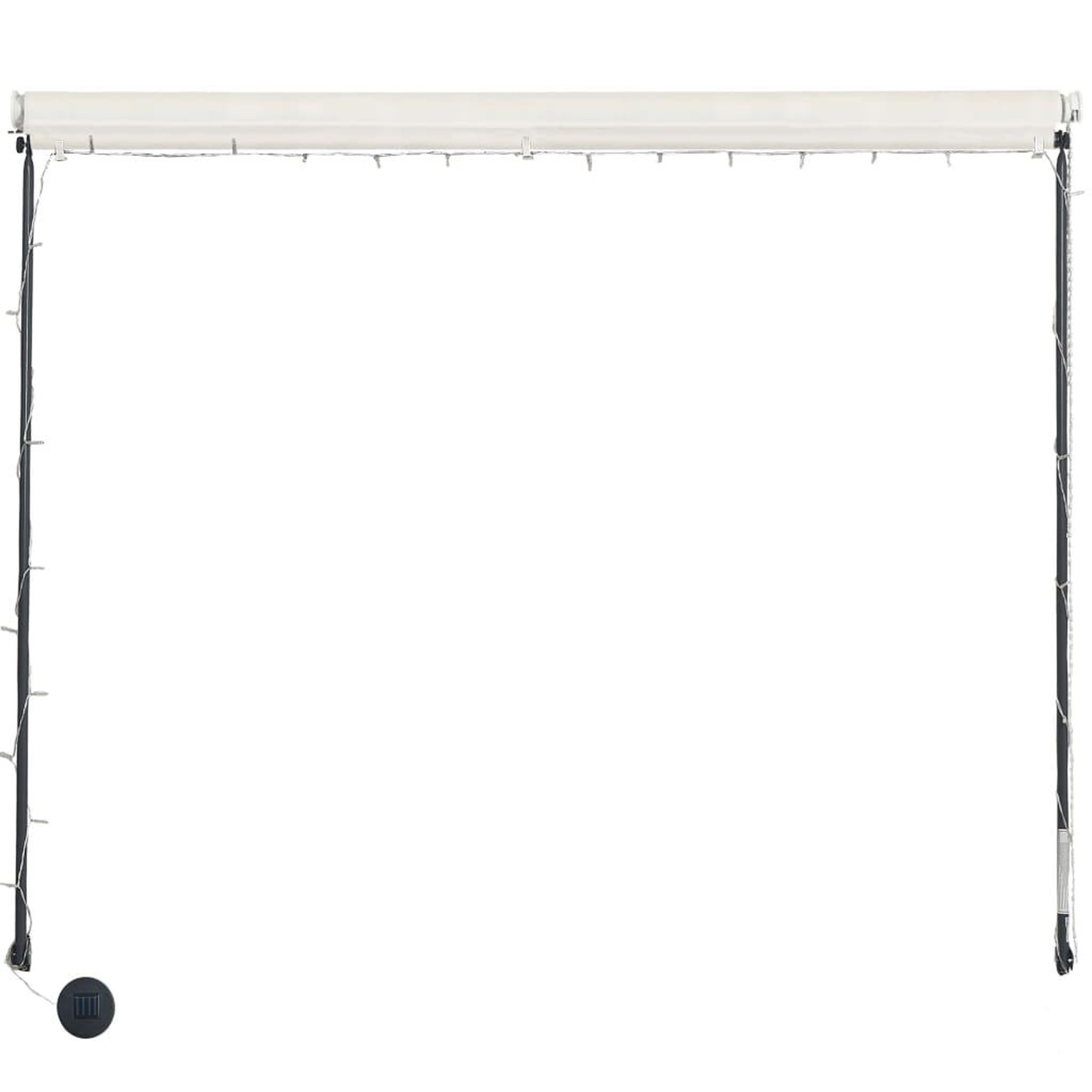 Voir la diapositive 5 : VIDAXL Auvent retractable avec LED 400x150 cm Creme