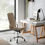 Voir la diapositive 5 : VS VENTA-STOCK Fauteuil de Bureau Morgan inclinable Taupe, Cuir synthétique