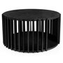 Voir la diapositive 1 : Paris Prix Table Basse Ronde Design  Drum  83cm Noir