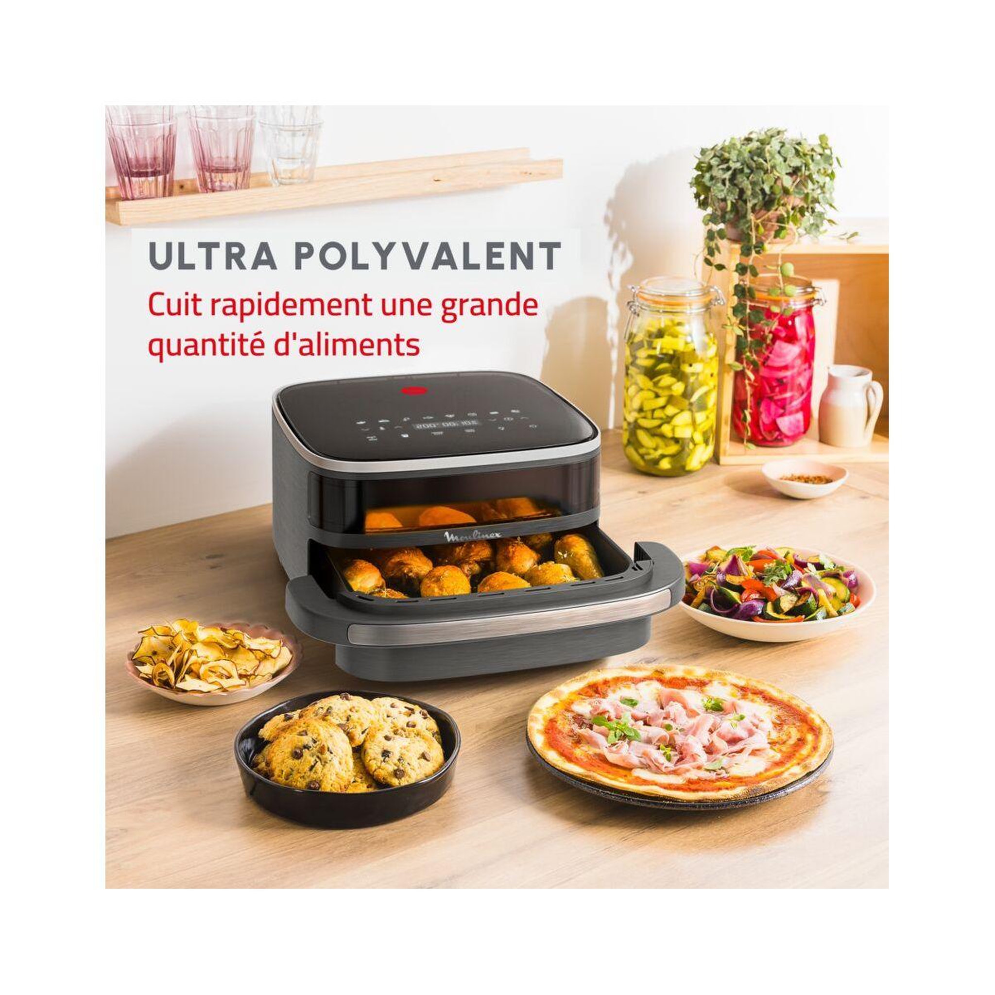 Voir la diapositive 5 : MOULINEX Friteuse sans huile Easy fry XL Surface 4,0L AL402HF0