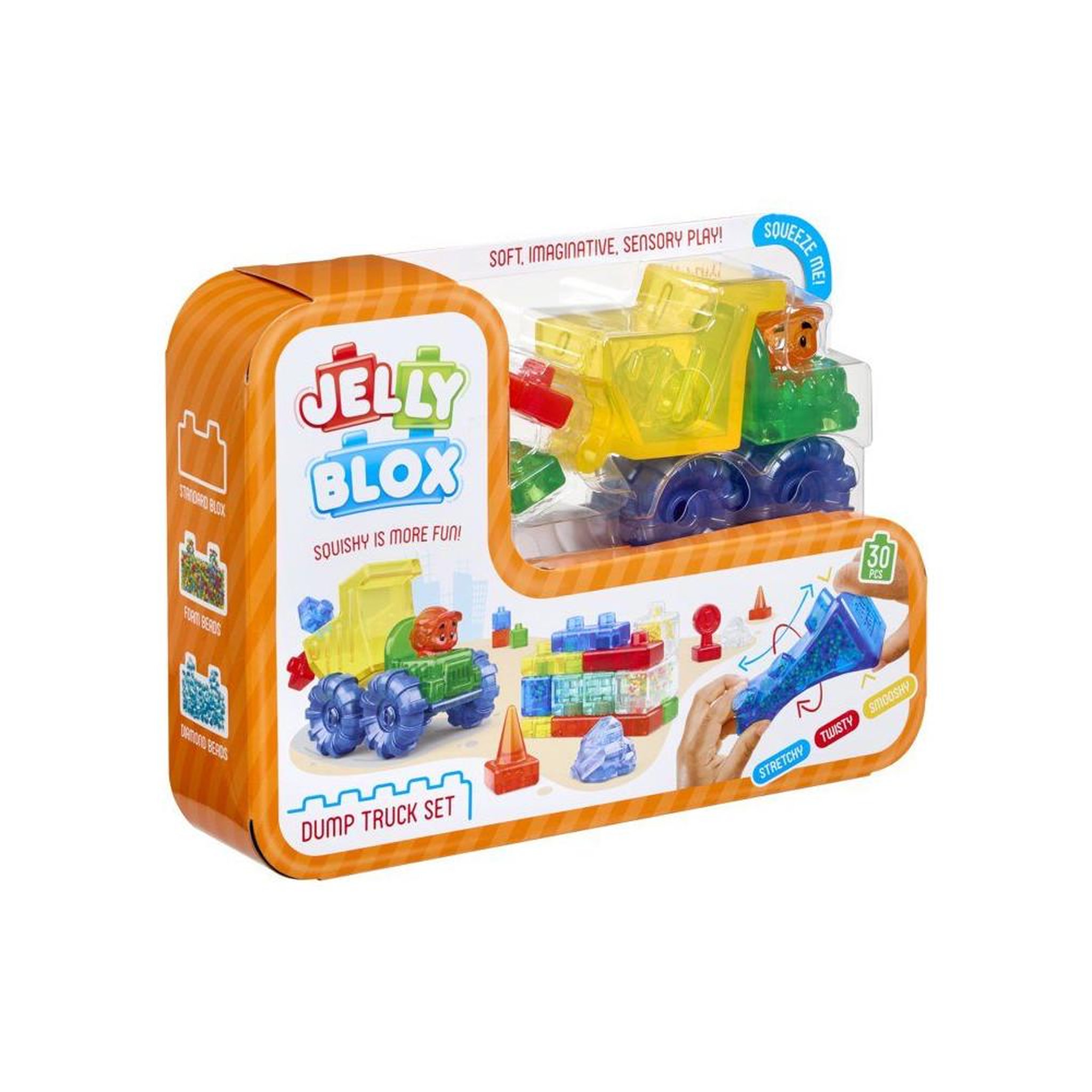 Voir la diapositive 3 : GOLIATH Jeu de blocs sensoriels Camion benne avec figurine mini, 30 pièces