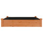 Voir la diapositive 4 : VIDAXL Lit sureleve de jardin doublure 120x120x25 cm bois massif sapin