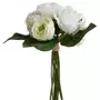 ATMOSPHERA Bouquet de fleurs artificielles blanches - H. 30 cm