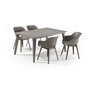 Voir la diapositive 3 : ALLIBERT JARDIN ALLIBERT JARDIN Table Lima 160 6 personnes - Design contemporain - Cappucino