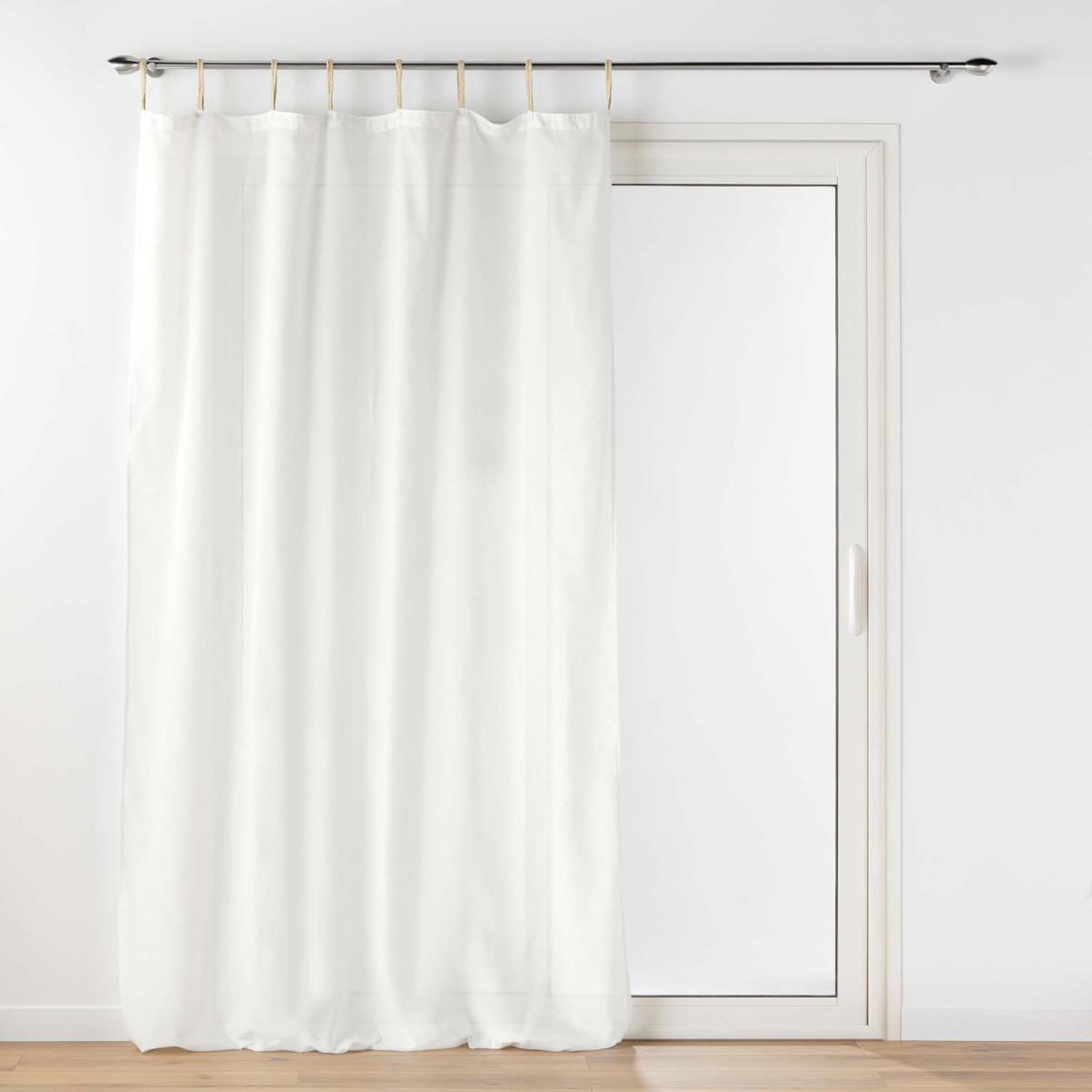 Douceur d'Intérieur Rideau voilage à passants  belani  140x240cm blanc