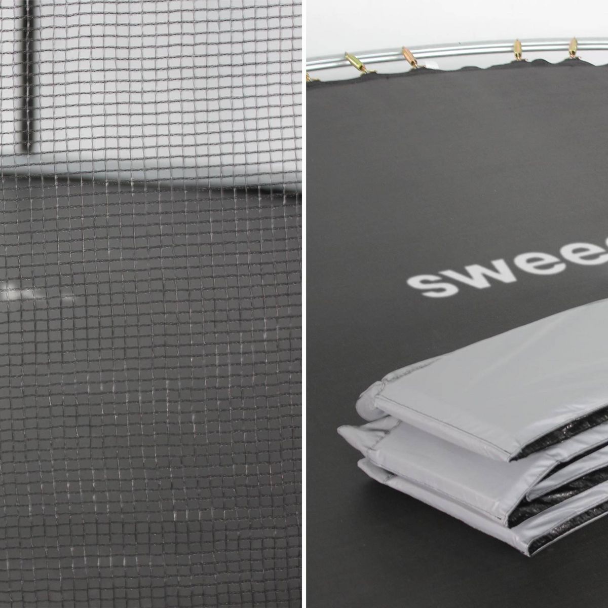 SWEEEK Trampoline rond Ø 305cm avec son filet de protection - Mars - Trampoline de jardin 3m 300 cm | Qualité PRO. | Normes EU.
