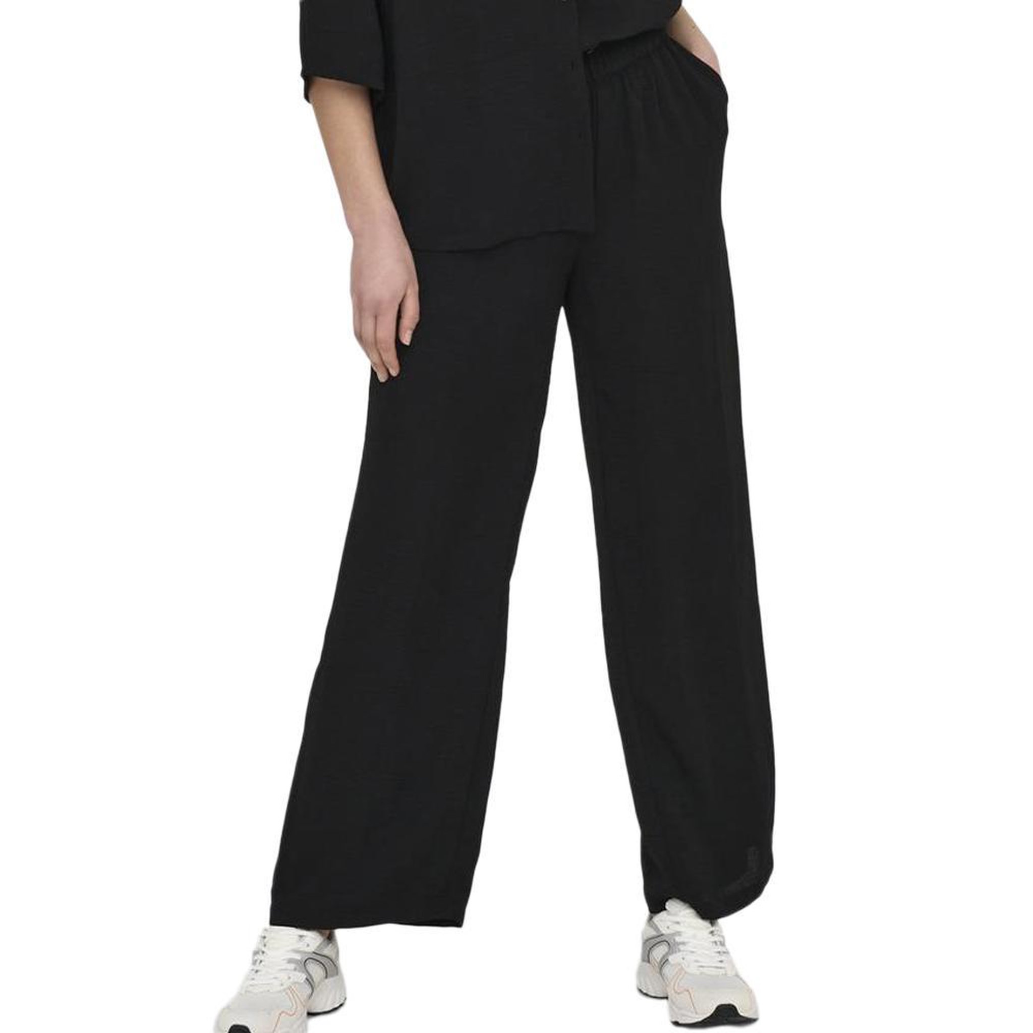 JACQUELINE DE YONG Pantalon Noir Femme JDY Wide. Coloris disponibles : Noir