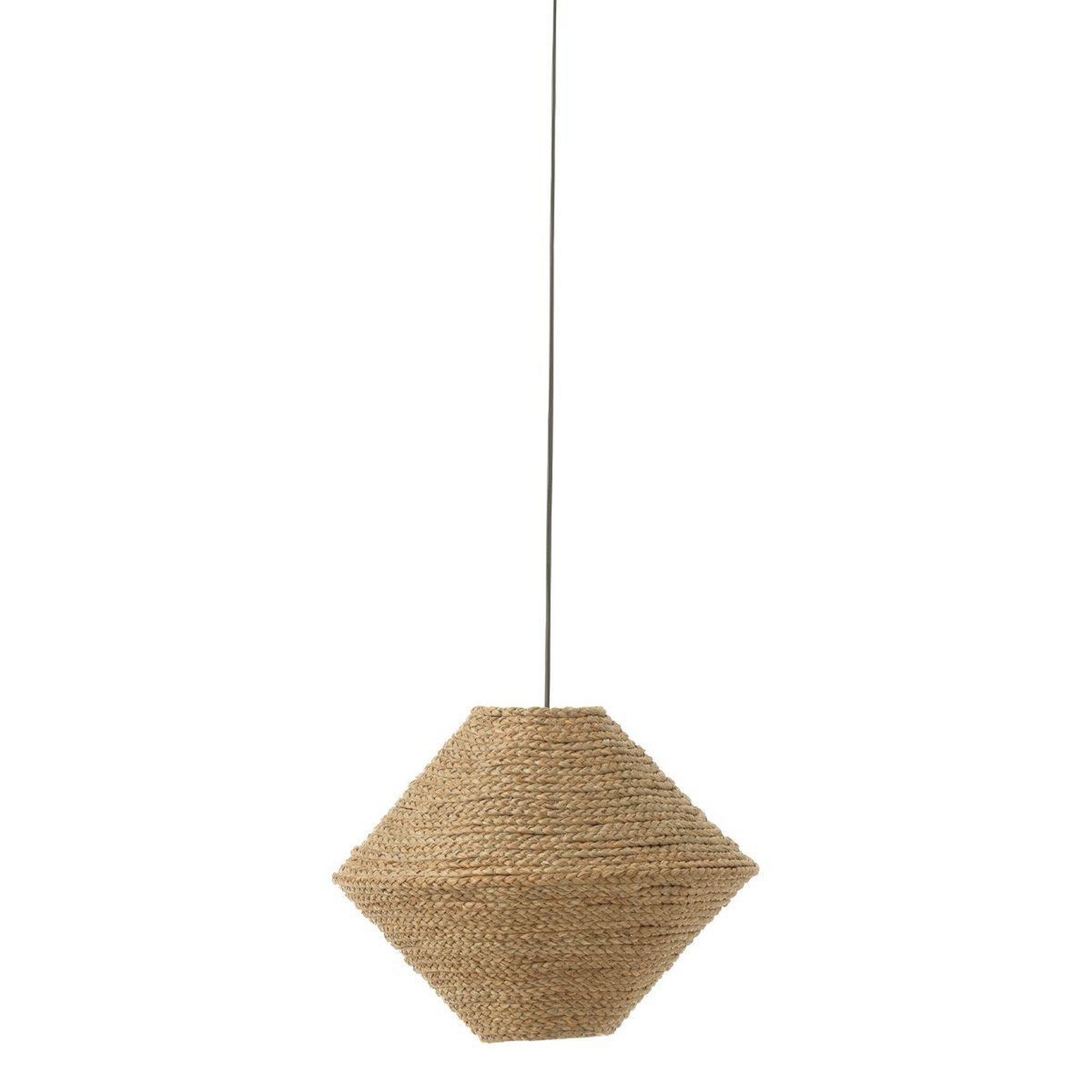 J-LINE Lampe Suspension en Jonc  Soucoupe  40cm Naturel