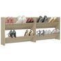 Voir la diapositive 4 : VIDAXL Armoires a chaussures murales 2 pcs Chene Sonoma 80x18x60 cm