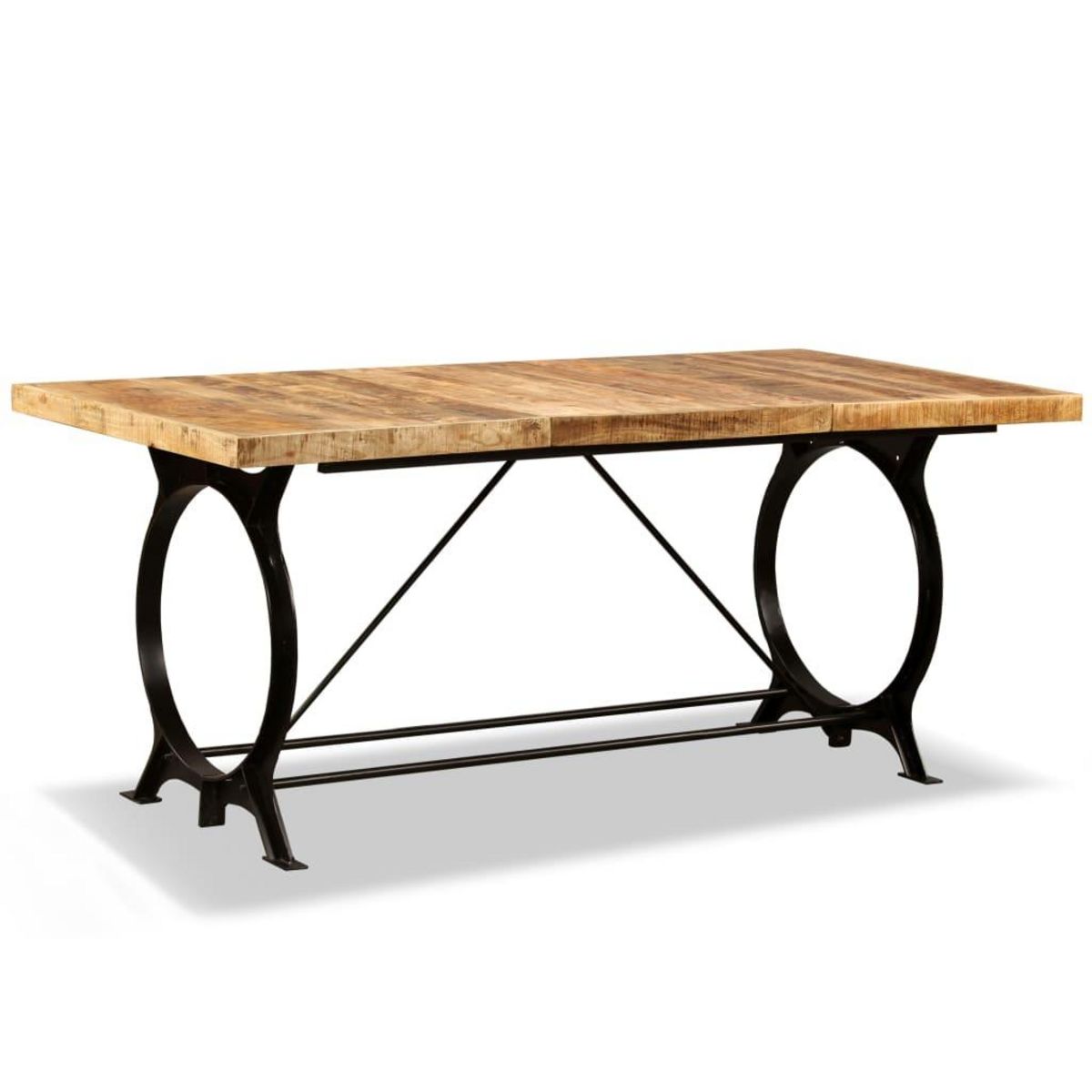 VIDAXL Table a manger Bois de manguier brut 180 cm