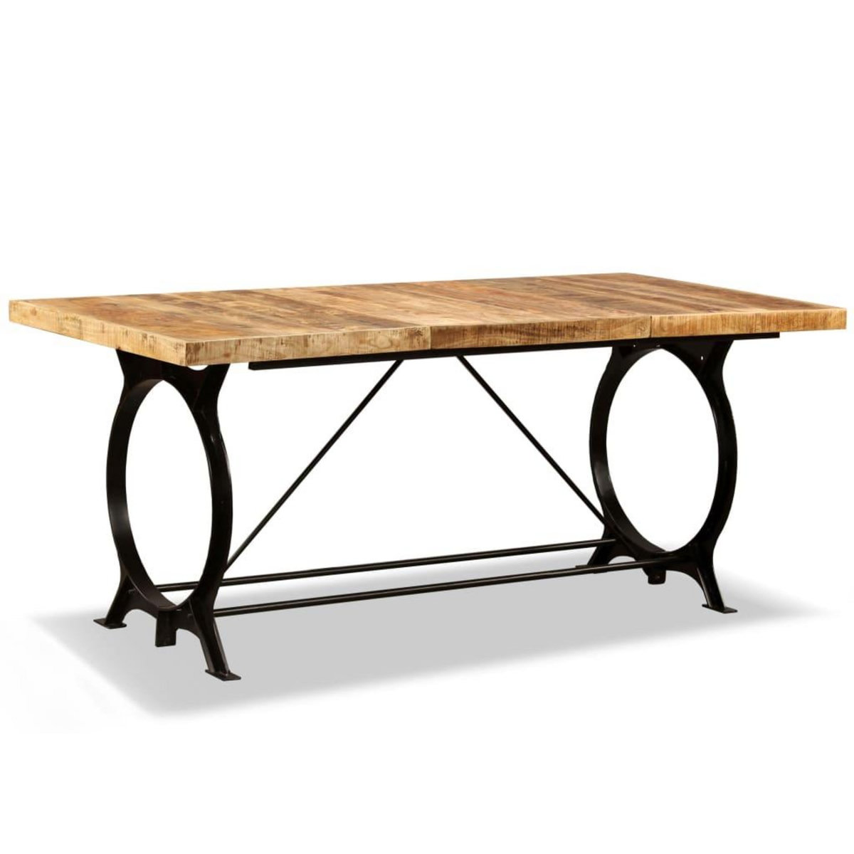 VIDAXL Table a manger Bois de manguier brut 180 cm
