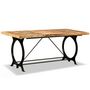 Voir la diapositive 2 : VIDAXL Table a manger Bois de manguier brut 180 cm